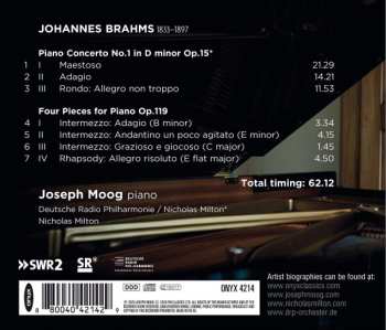 CD Johannes Brahms: Piano Concerto No. 1; Four Pieces For Piano Op. 119