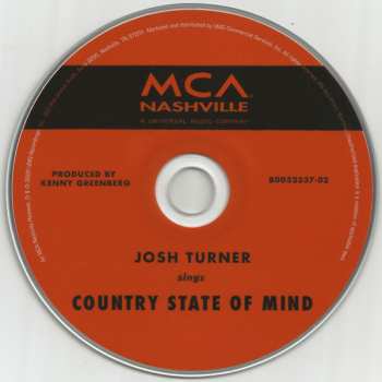 CD Josh Turner: Country State Of Mind