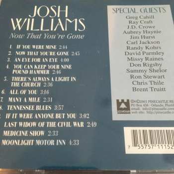CD Josh Williams: Now That You're Gone