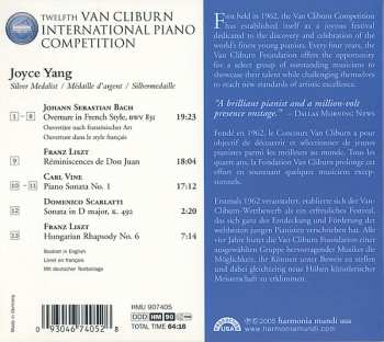 CD Joyce Yang: Silver Medalist : Twelfth Van Cliburn International Piano Competition