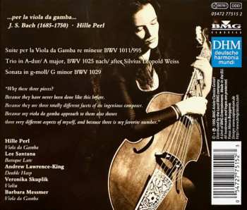 CD Johann Sebastian Bach: ...Per La Viola Da Gamba ...