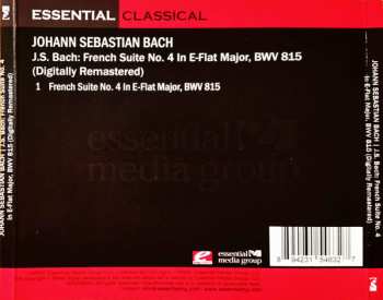 CD Johann Sebastian Bach: French Suite No. 4 In E-Flat Major, BWV 815