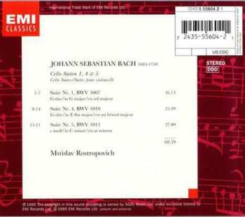 CD Johann Sebastian Bach: Cello-Suiten 1, 4 & 5