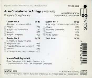 CD Juan Crisóstomo de Arriaga: Complete String Quartets