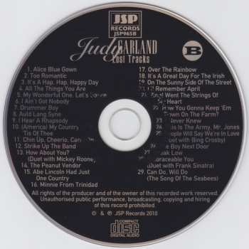 4CD/Box Set Judy Garland: Lost Tracks 1929 - 1959