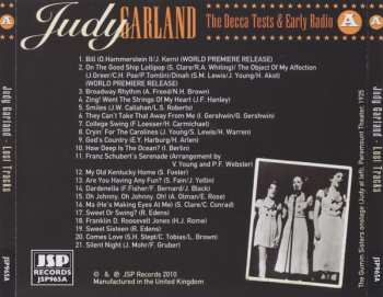 4CD/Box Set Judy Garland: Lost Tracks 1929 - 1959