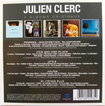 5CD/Box Set Julien Clerc: 5 Albums Originaux