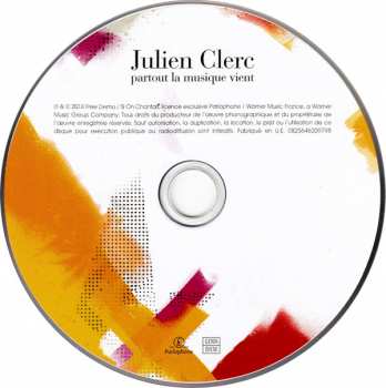 CD Julien Clerc: Partout La Musique Vient