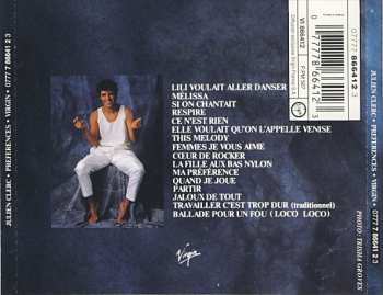 CD Julien Clerc: Préférences