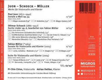 CD Othmar Schoeck: Werke Für Violoncello Und Klavier