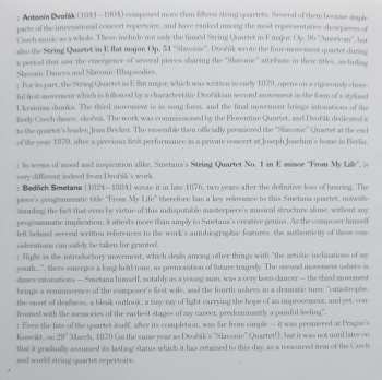 CD Antonín Dvořák: String Quartet In E Flat Major, Op. 51 "Slavonic" / String Quartet No. 1 "From My Life"
