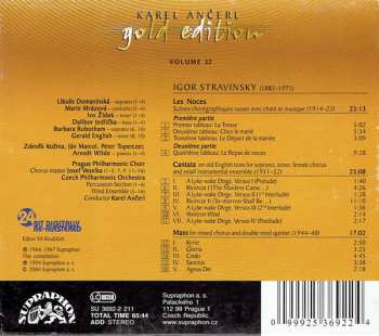 CD Igor Stravinsky: Les Noces. Cantata. Mass.