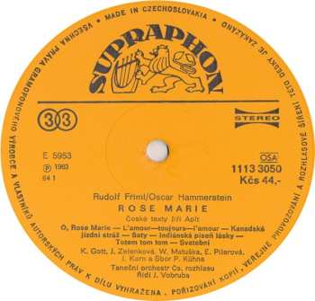 LP Karel Gott: Rose Marie / Polská Krev