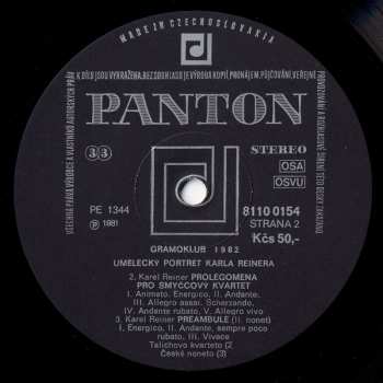 LP Karel Reiner: Tři Symfonické Věty = Symphonic Three Movements / Preambule = Preamble / Prolegomena