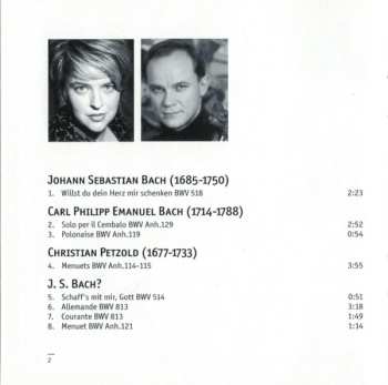 CD Johann Sebastian Bach: Little Notebook For Anna-Magdalena Bach=Le Petit Livre D'Anna-Magdalena Bach (Selections) LTD | DIGI