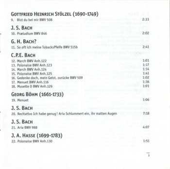 CD Johann Sebastian Bach: Little Notebook For Anna-Magdalena Bach=Le Petit Livre D'Anna-Magdalena Bach (Selections) LTD | DIGI