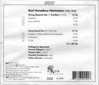 CD Karl Amadeus Hartmann: String Quartets 1 & 2