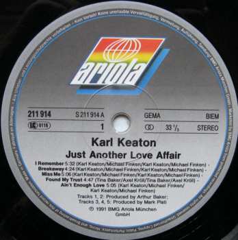 LP Karl Keaton: Just Another Love Affair