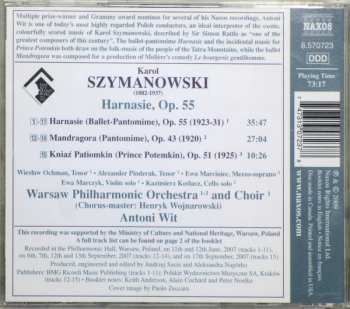 CD Karol Szymanowski: Harnasie (Ballet-Pantomime) • Mandragora • Prince Potemkin, Incidental Music to Act V