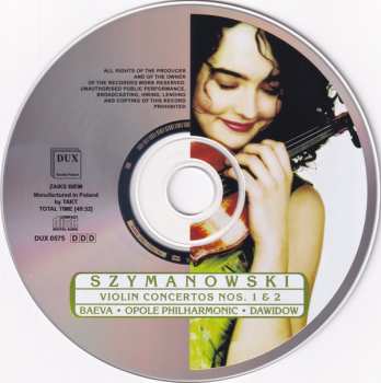 CD Karol Szymanowski: Violin Concertos Nos 1 & 2