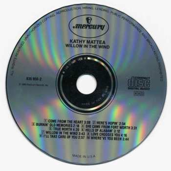 CD Kathy Mattea: Willow In The Wind