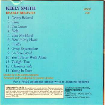 CD Keely Smith: Dearly Beloved