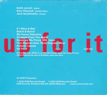 CD Jack DeJohnette: Up For It