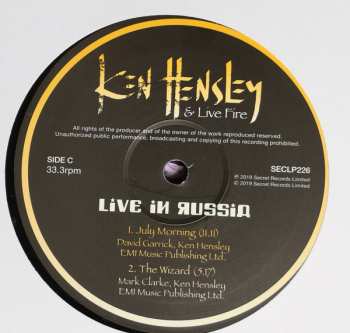 2LP/DVD Ken Hensley & Live Fire: Live In Russia