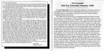 CD Kid Ory: The Complete Kid Ory Columbia Session 1946