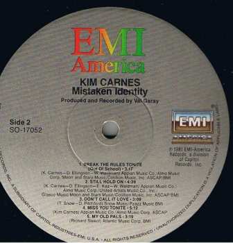 LP Kim Carnes: Mistaken Identity