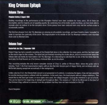2CD King Crimson: Epitaph (Volumes Three & Four)