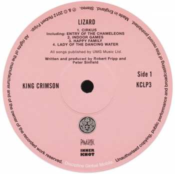 LP King Crimson: Lizard