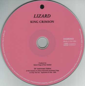 CD King Crimson: Lizard