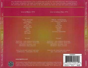 2CD King Crimson: The Collectable King Crimson Volume One (Live In Mainz, 1974 / Live In Asbury Park, 1974)