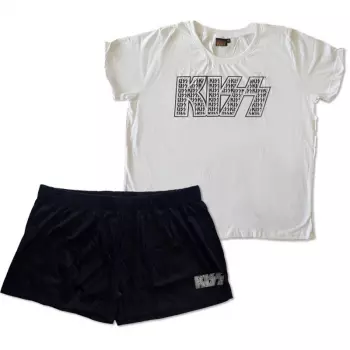 Frauen Summer Pyjamas Logo Kiss Infill 