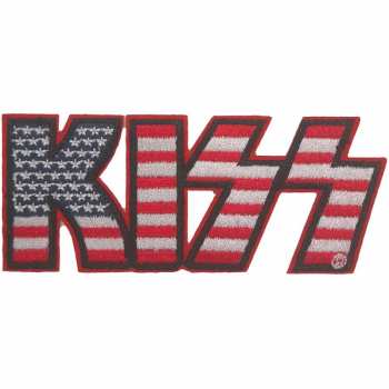 Merch Kiss: Aufnäher American Flag Logo Kiss