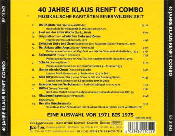 CD Klaus Renft Combo: 40 Jahre Klaus Renft Combo - Musikalische Dokumente Einer Wilden Zeit