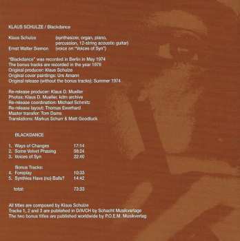 CD Klaus Schulze: Blackdance