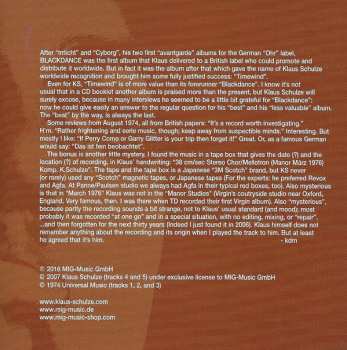 CD Klaus Schulze: Blackdance