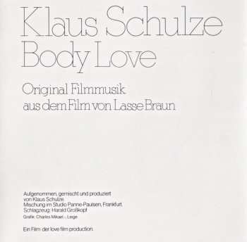 CD Klaus Schulze: Body Love