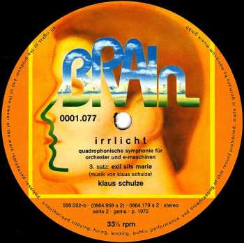 LP Klaus Schulze: Irrlicht