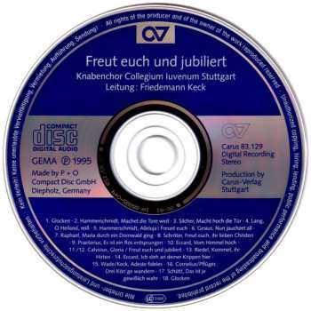 CD Collegium Iuvenum: Freuet Euch Und Jubiliert - Chormusik Zu Advent Und Weihnachten