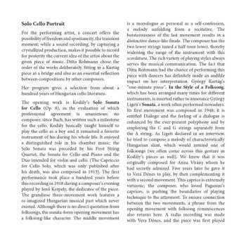 CD György Ligeti: Solo Cello Portrait