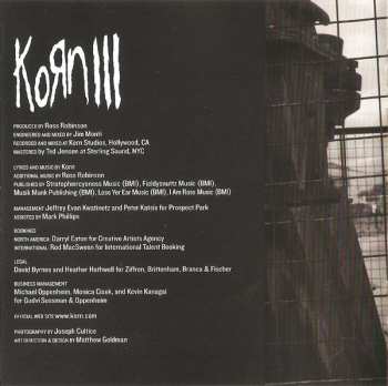 CD Korn: Korn III: Remember Who You Are