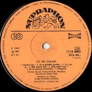 LP Michal David: To Se Oslaví
