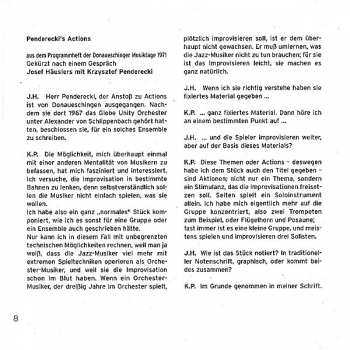 CD Fire! Orchestra: Actions