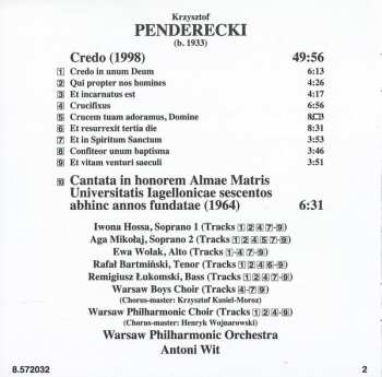 CD The National Warsaw Philharmonic Orchestra: Credo