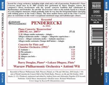 CD Krzysztof Penderecki: Piano Concerto 'Resurrection', Flute Concerto