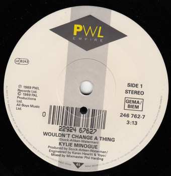 SP Kylie Minogue: Wouldn't Change A Thing