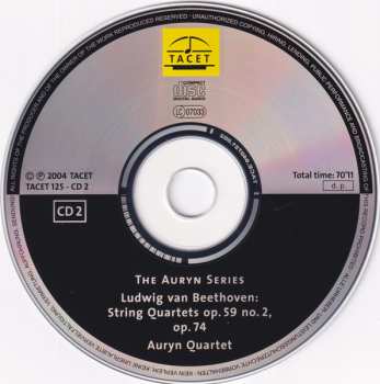 2CD Ludwig van Beethoven: Auryn's Beethoven (String Quartets ∙ Vol. 2 Of 4 Op. 59 No. 1 – 3, Op. 74)